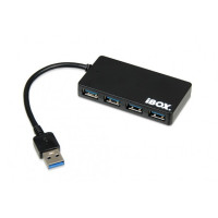 Miniatyr av produktbild för iBox IUH3F56 gränssnittshubbar USB 3.2 Gen 1 (3.1 Gen 1) Type-A 5000 Mbit/s Svart