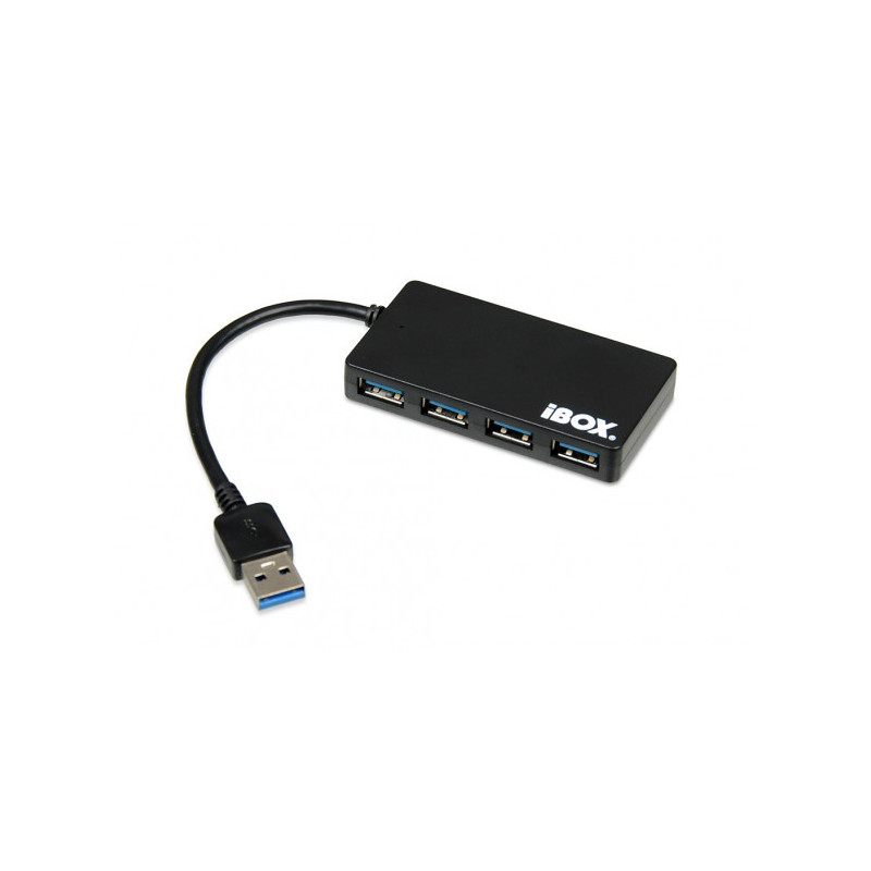 Produktbild för iBox IUH3F56 gränssnittshubbar USB 3.2 Gen 1 (3.1 Gen 1) Type-A 5000 Mbit/s Svart