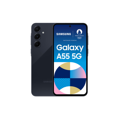 SAMSUNG Samsung Galaxy A55 5G 16,8 cm (6.6") Hybrid Dual SIM Android 14 USB Type-C 8 GB 256 GB 5000 mAh Marinblå