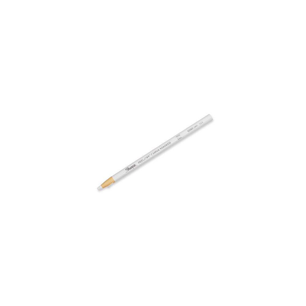 Produktbild för Märkpenna vax SHARPIE China vit