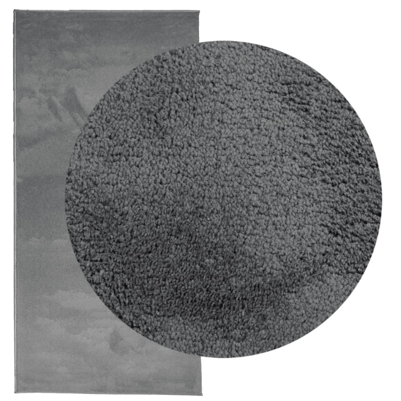 Produktbild för Matta OVIEDO kort lugg antracit 100x200 cm