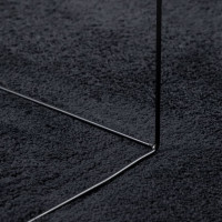 Miniatyr av produktbild för Matta OVIEDO kort lugg svart Ø 100 cm