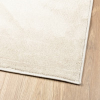 Produktbild för Matta OVIEDO kort lugg beige 200x200 cm