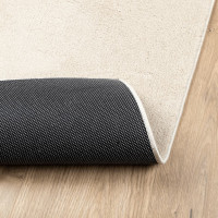 Produktbild för Matta OVIEDO kort lugg beige 200x200 cm