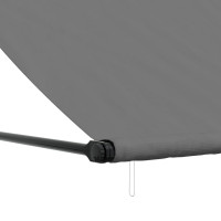 Produktbild för Markis infällbar antracit 300x150 cm tyg och stål