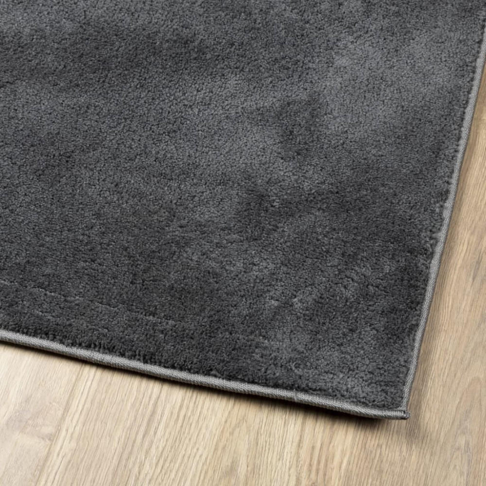 Produktbild för Matta OVIEDO kort lugg antracit 200x280 cm