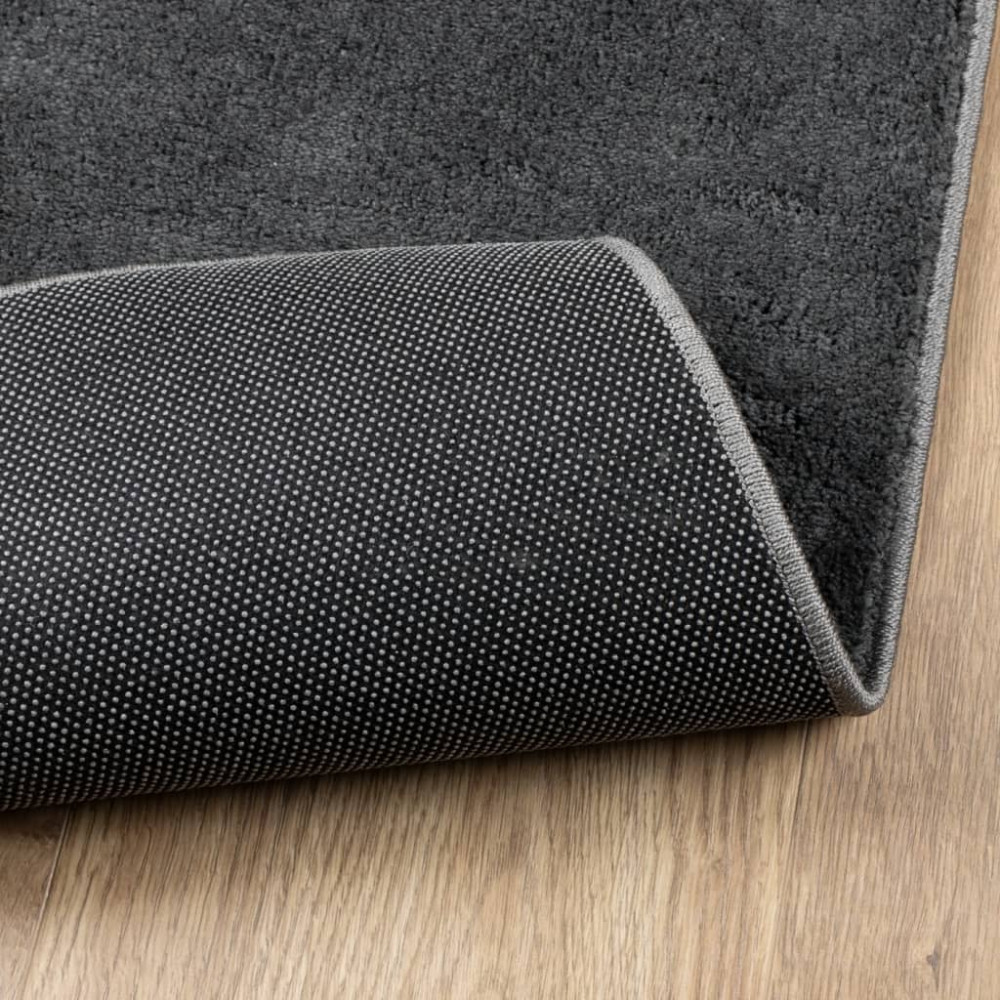 Produktbild för Matta OVIEDO kort lugg antracit 200x280 cm