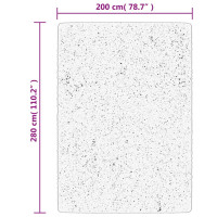 Produktbild för Matta OVIEDO kort lugg antracit 200x280 cm