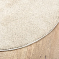 Produktbild för Matta OVIEDO kort lugg beige Ø 80 cm