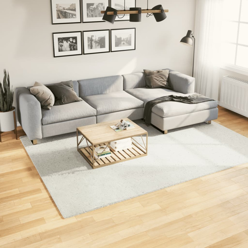 Produktbild för Matta OVIEDO kort lugg gräddvit 200x280 cm