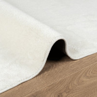 Produktbild för Matta OVIEDO kort lugg gräddvit 200x280 cm