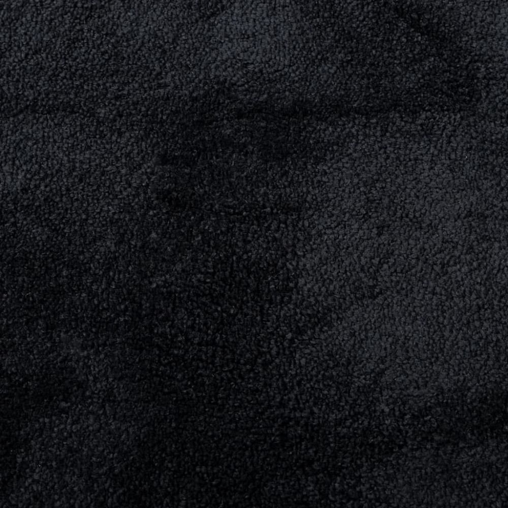 Produktbild för Matta OVIEDO kort lugg svart 240x240 cm