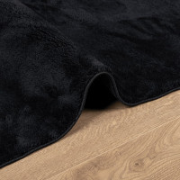 Produktbild för Matta OVIEDO kort lugg svart 240x240 cm