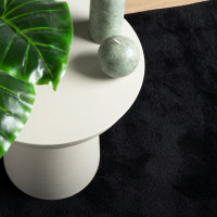 Produktbild för Matta OVIEDO kort lugg svart 240x240 cm