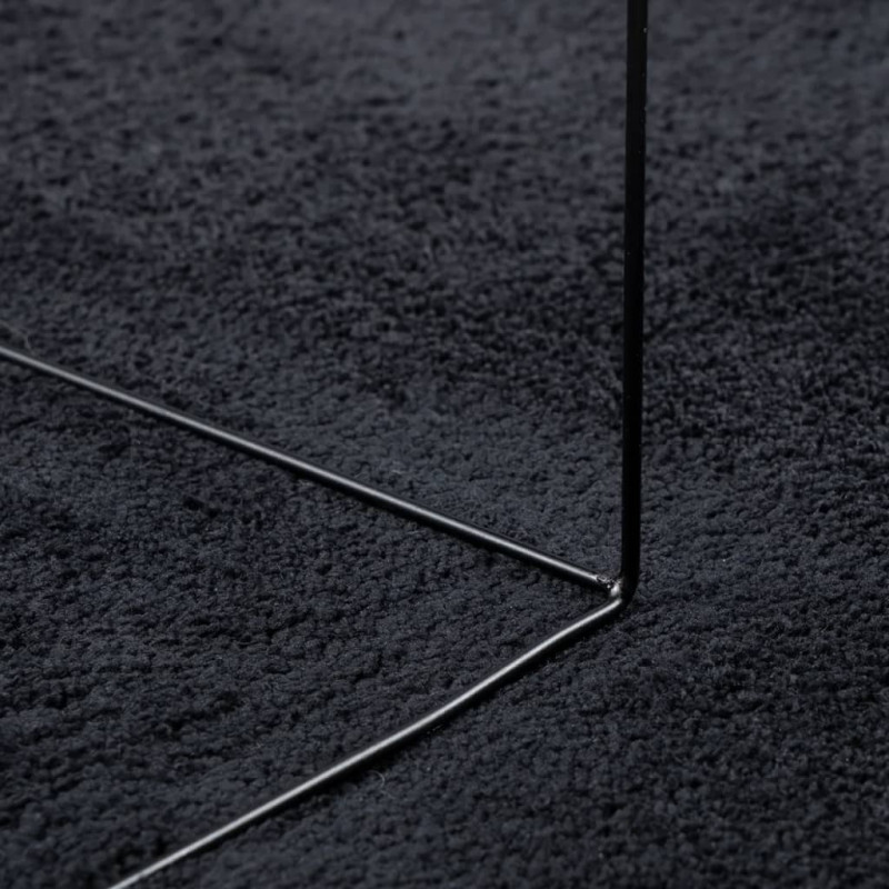 Produktbild för Matta OVIEDO kort lugg svart 80x200 cm