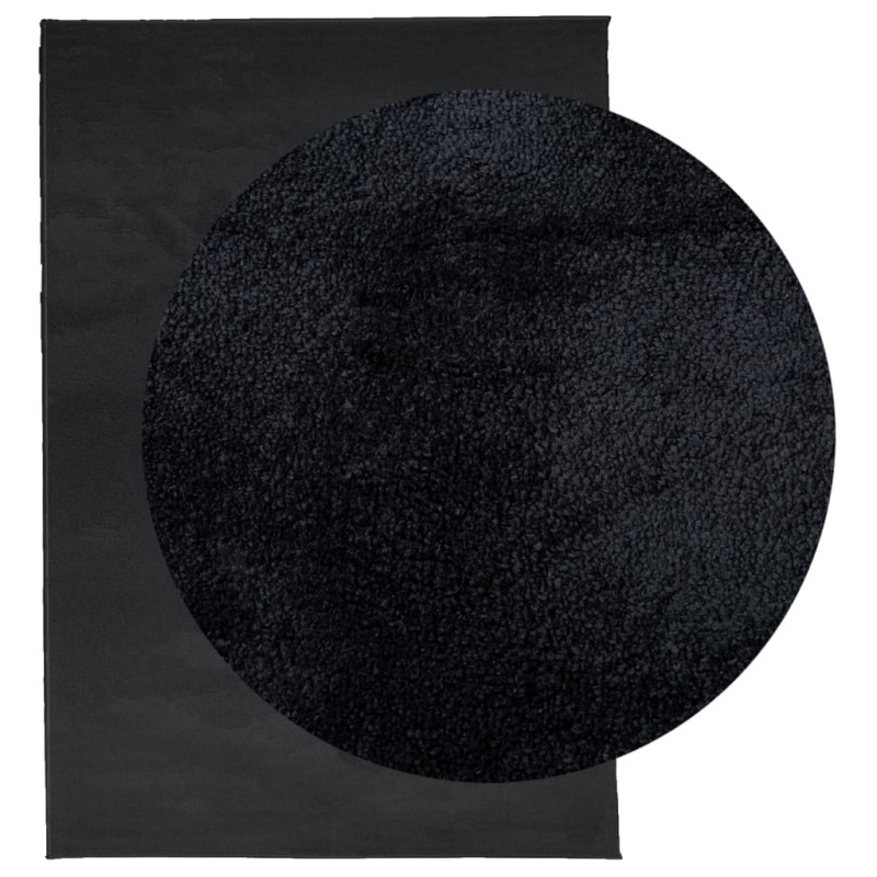 Produktbild för Matta OVIEDO kort lugg svart 160x230 cm