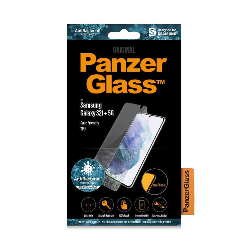 Produktbild för PanzerGlass 7260 skärm- och baksidesskydd till mobiltelefon Genomskinligt skärmskydd Samsung 1 styck