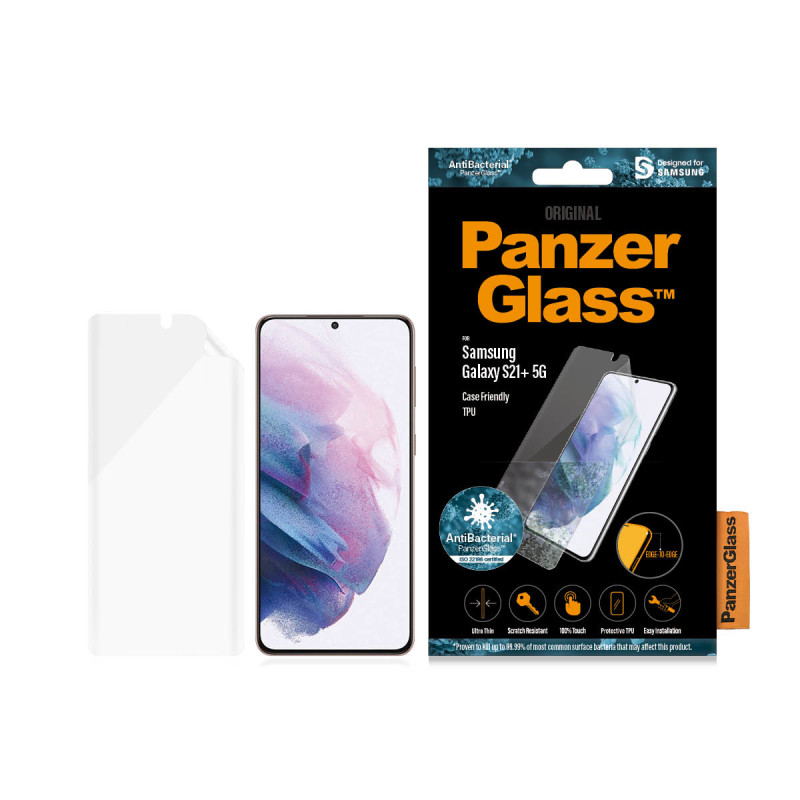 Produktbild för PanzerGlass 7260 skärm- och baksidesskydd till mobiltelefon Genomskinligt skärmskydd Samsung 1 styck