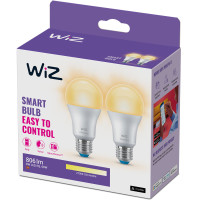 Miniatyr av produktbild för WiFi Smart LED E27 Normal 60W 806lm Dimbar varmvit 2-pack
