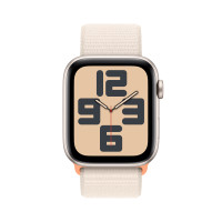 Produktbild för Apple Watch SE OLED 44 mm Digital 368 x 448 pixlar Pekskärm Beige Wi-Fi GPS