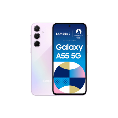 SAMSUNG Samsung Galaxy A55 5G 16,8 cm (6.6") Hybrid Dual SIM Android 14 USB Type-C 8 GB 256 GB 5000 mAh lila