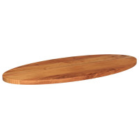 Produktbild för Bordsskiva 120x50x2,5 cm oval massivt akaciaträ