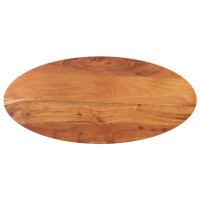 Produktbild för Bordsskiva 140x60x2,5 cm oval massivt akaciaträ