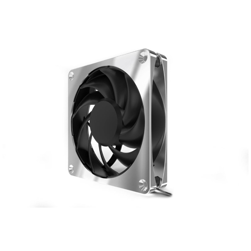 Produktbild för Alphacool Apex Stealth Metall Datorväska Fan 12 cm Krom 1 styck