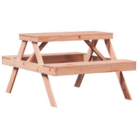 Produktbild för Picknickbord 105x134x75 cm massivt douglasträ
