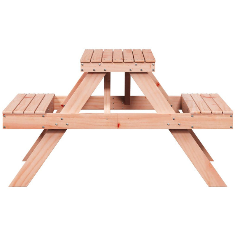 Produktbild för Picknickbord 105x134x75 cm massivt douglasträ