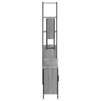 Miniatyr av produktbild för Badrumsmöbler set 4 delar grå sonoma konstruerat trä