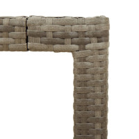Produktbild för Trädgårdsbord med akaciaträ grå 150x90x75 cm konstrotting