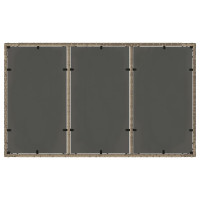 Produktbild för Trädgårdsbord med glasskiva grå 150x90x75 cm konstrotting