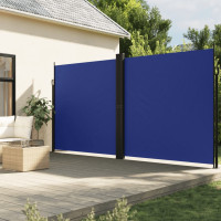 Miniatyr av produktbild för Infällbar sidomarkis blå 220x1000 cm