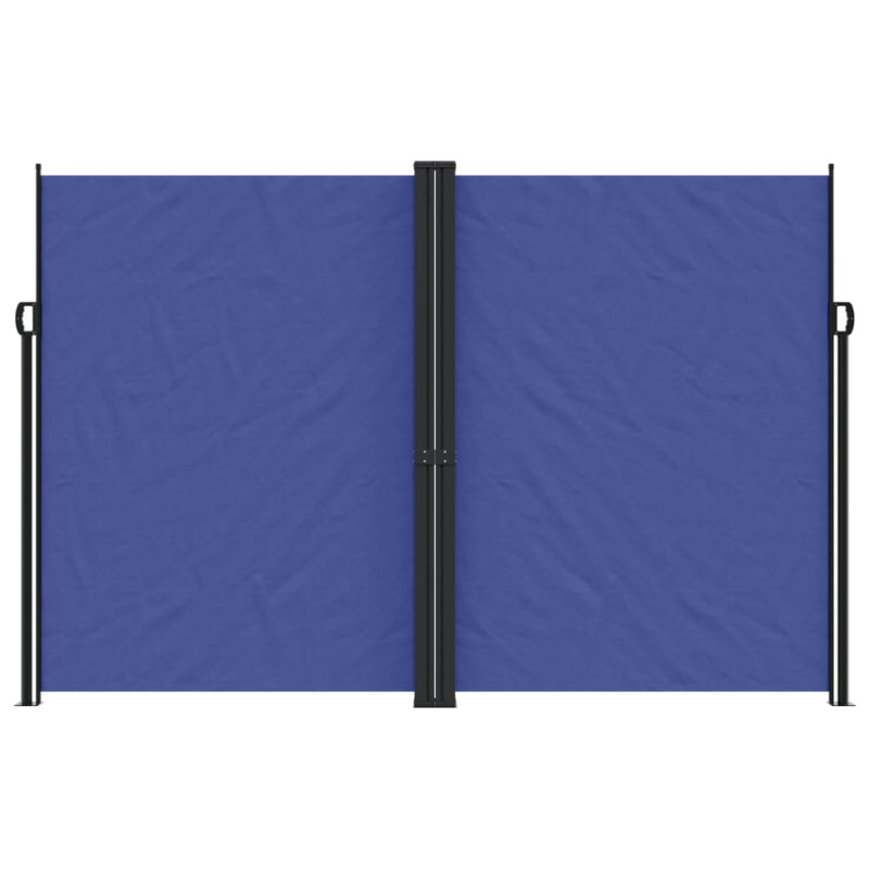 Produktbild för Infällbar sidomarkis blå 220x1000 cm