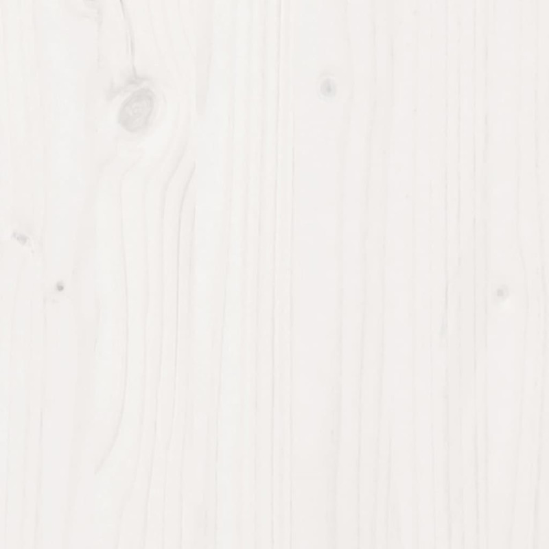 Produktbild för Växtbord med hylla vit 108x35x75 cm massivt furu