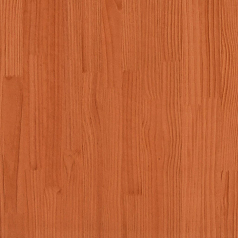 Produktbild för Trädgårdsbord vaxbrun 100x50x75 cm massiv furu