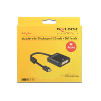 Miniatyr av produktbild för DeLOCK 62603 videokabeladapter 0,2 m Mini DisplayPort DVI-I Svart