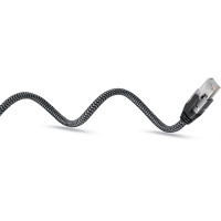 Produktbild för Goobay 70692 kabelomvandlare (hane/hona) USB A RJ-45 Svart, Silver