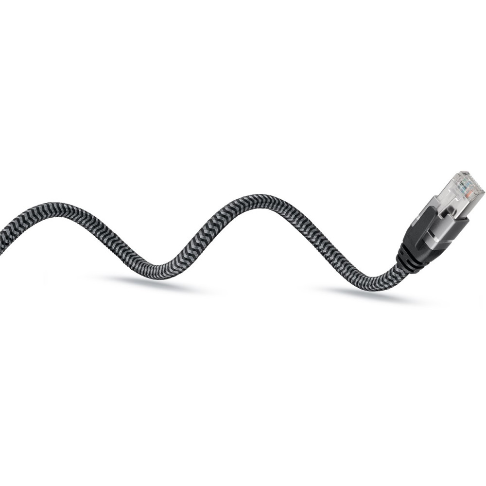 Produktbild för Goobay 70498 kabelomvandlare (hane/hona) USB A RJ-45 Svart, Silver