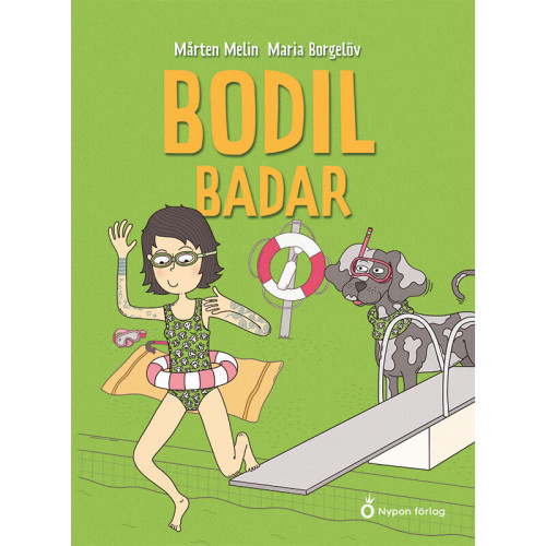 Mårten Melin Bodil badar (bok, kartonnage)