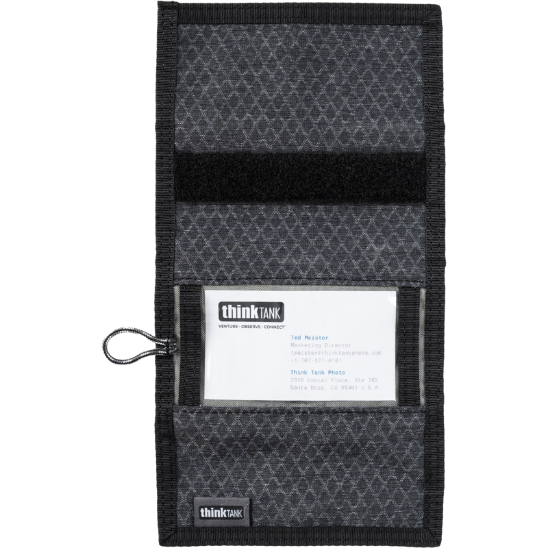 Produktbild för Think Tank Secure Pocket Rocket (Wallet with Strap: holds 9 SD/CFexpress/Micro) Slate Black