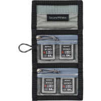 Produktbild för Think Tank Secure Pocket Rocket Mini (Wallet with Strap: holds 4 CF/CFe or 6 SD/microSD) Slate Black