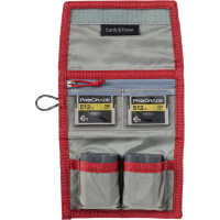 Miniatyr av produktbild för Think Tank Cards & Power Wallet (holds 2 CF/CFexpre or 4 SD/micro SD & 2 Batteries) Chili Pepper Red