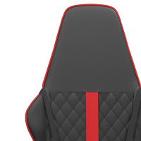 Produktbild för Gamingstol svart och röd konstläder