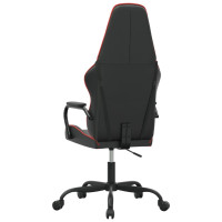 Produktbild för Gamingstol svart och röd konstläder