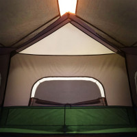 Miniatyr av produktbild för Campingtält med LEDs 6 personer ljusgrön