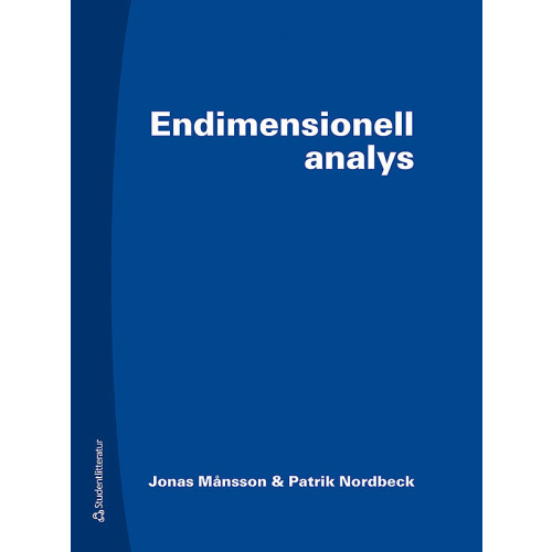 Patrik Nordbeck Endimensionell analys (inbunden)