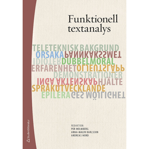 Per Holmberg Funktionell textanalys (häftad)