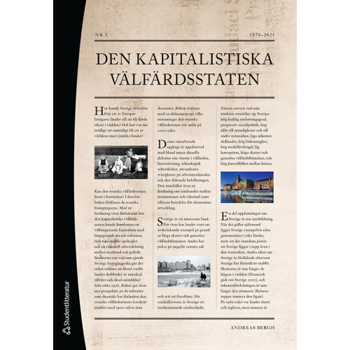 Andreas Bergh Den kapitalistiska välfärdsstaten (bok, danskt band)